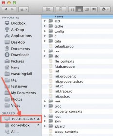 FTP met de Finder (MacOS X)