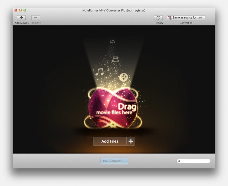 Start NoteBurner voor iTunes DRM verwijderen