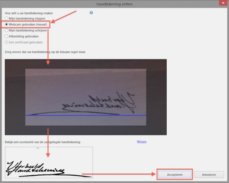 Windows - Adobe Acrobat Reader - Handtekening aan maken