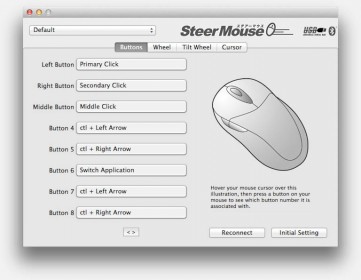 MacOS X SteerMouse - Instellingen voor Spaces