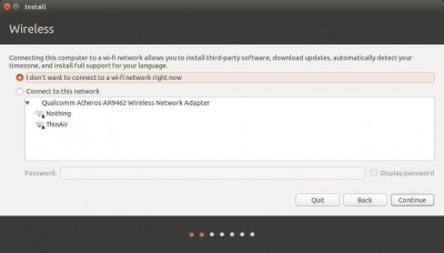 Ubuntu - Wifi aanzetten voor installatie?