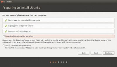 Ubuntu - Updates tijdens installatie?