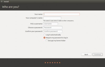 Ubuntu - Opzetten van het eerste gebruikers-account