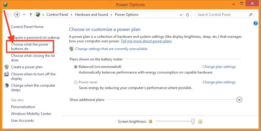 Windows 8.1 - Energie beheer
