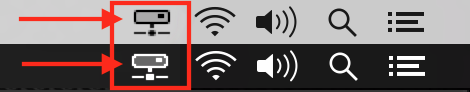 ConnectMeNow - In de menu balk, donker en licht