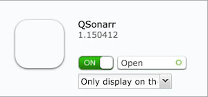 Sonarr staat nu aan op jouw QNAP