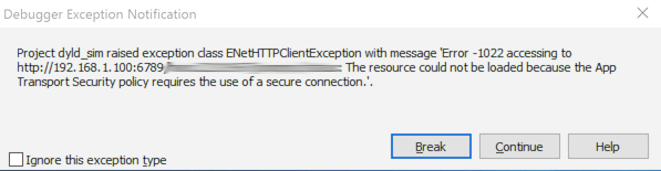 AppMethod - App Transport Security Exception