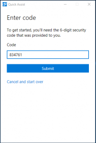 quick assist code quick assist code