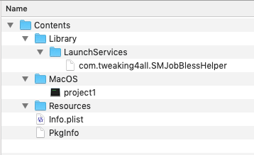 App Bundle met Helper Tool
