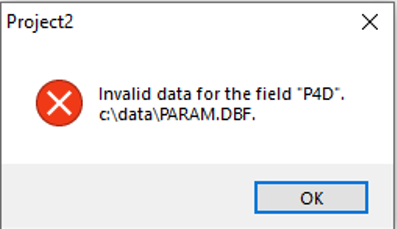 DBF- UniDAC foutmelding